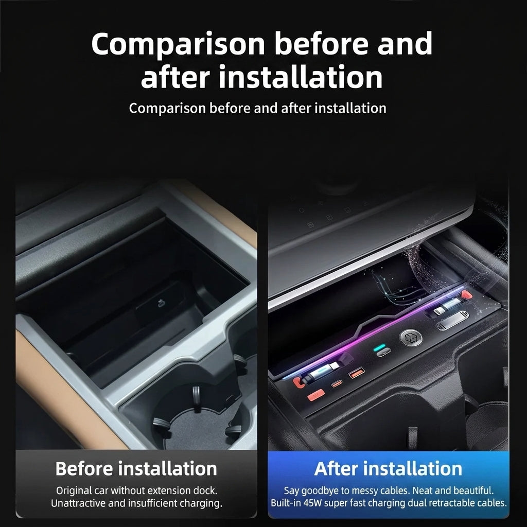 Before and after installation comparison