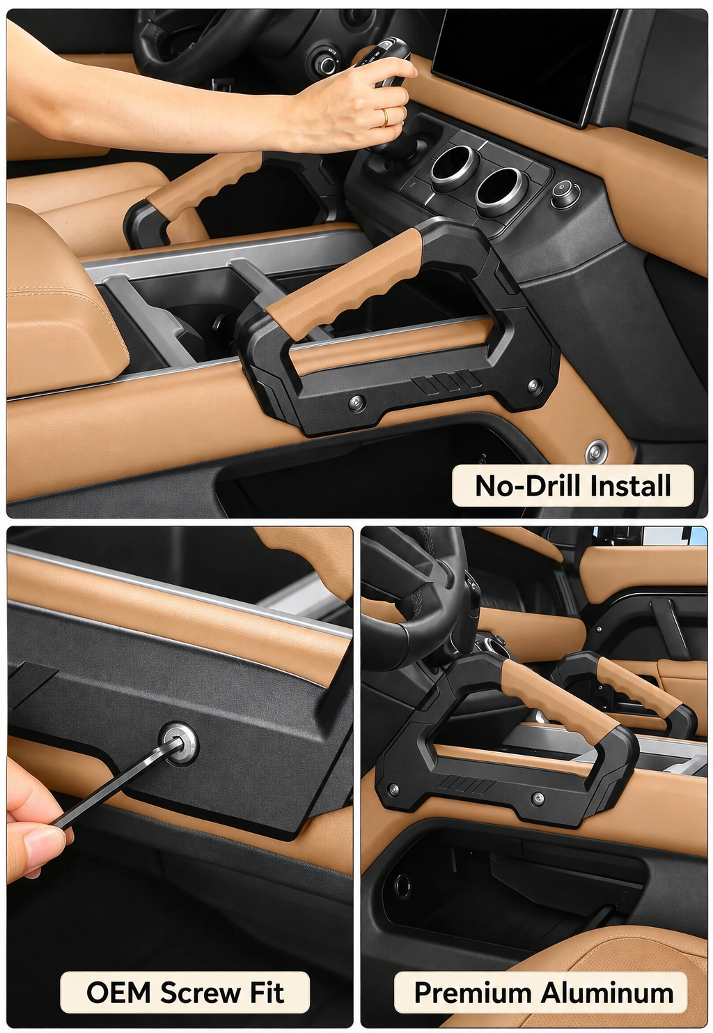 Additional product photo of 2020-2026 Defender Center Console Side Grab Handles