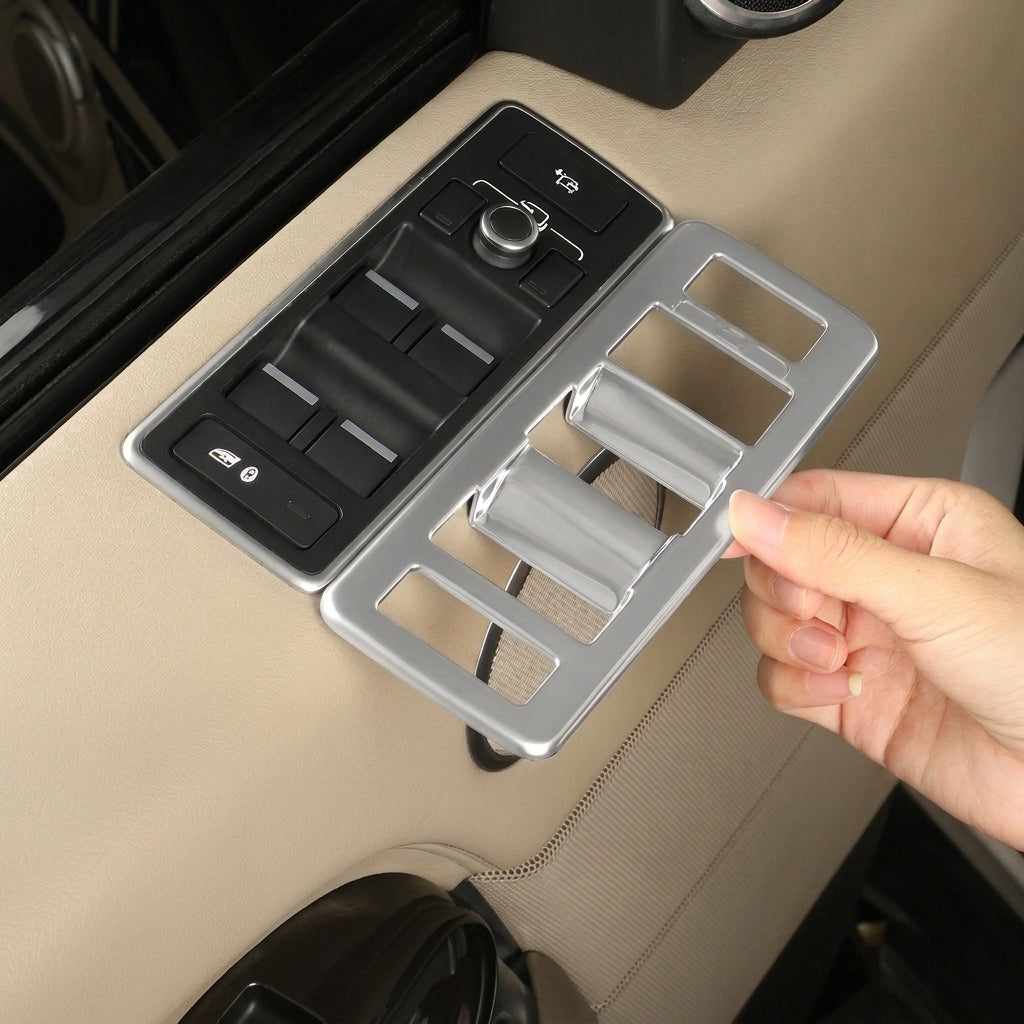 2013-2017 Range Rover Window Lift Panel Glass Button Frame Decorative Trim