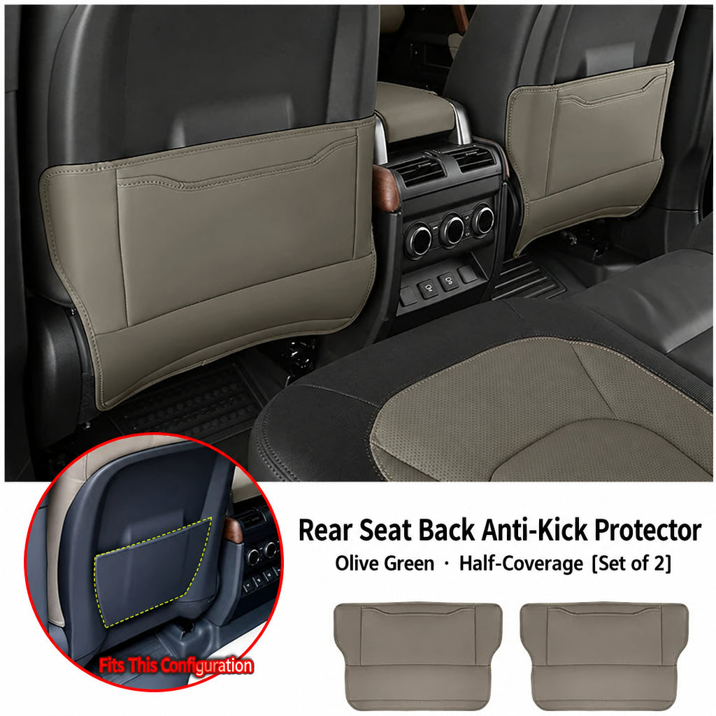 Compatible with 2020-2026 Defender 90/110/130 Seat Back Kick Pads