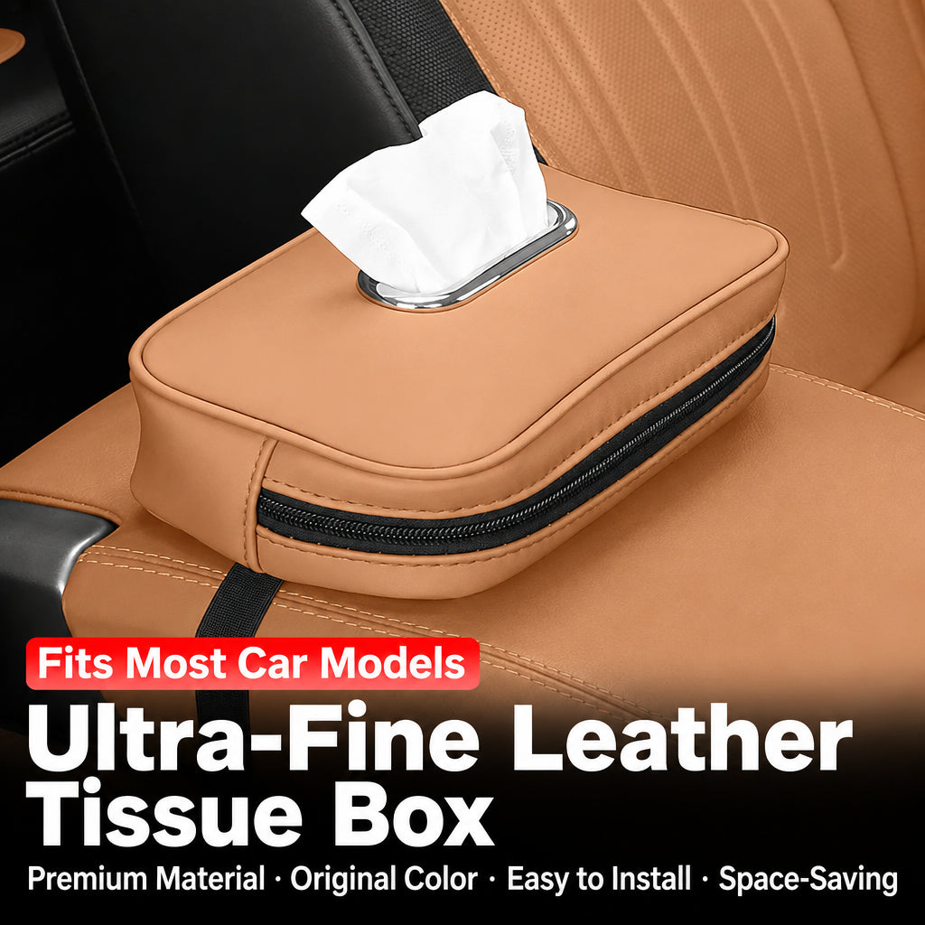 Leather Car Tissue Box - Full Model Lineup