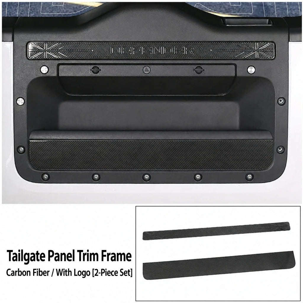 Compatible with 2020-2026 Defender 90/110/130 Trunk Tailgate Scratch-Proof Panel Trim, 2-Piece Set