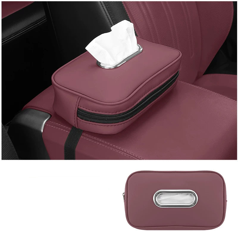 Leather Car Tissue Box - Full Model Lineup