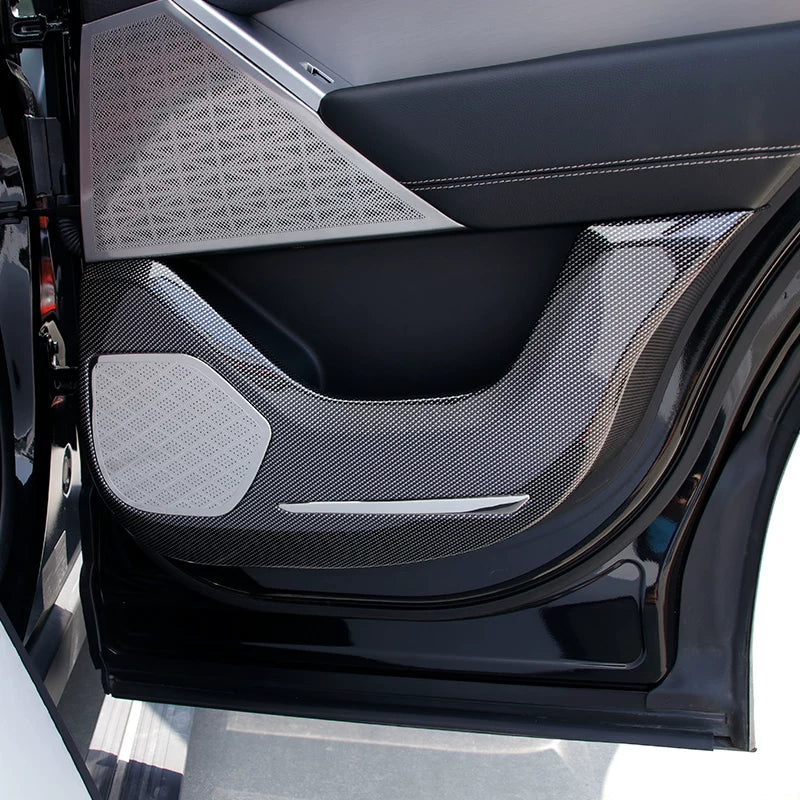 Additional product photo of Range Rover Velar Carbon Fiber Pattern Seat Back Anti-Kick Mats (2017–2026)