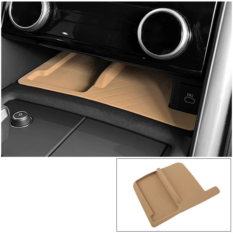 Additional product photo of Land Rover Discovery 5 Center Console Wireless Charging & Cup Holder Silicone Mat (2021–2026)