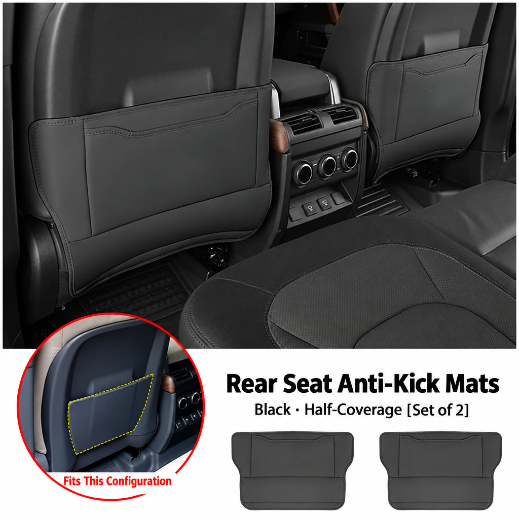 Compatible with 2020-2026 Defender 90/110/130 Seat Back Kick Pads