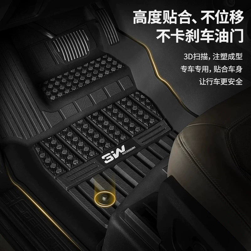Compatible with 2020-2026 Defender 90/110/130 All-Weather TPE Floor Mats
