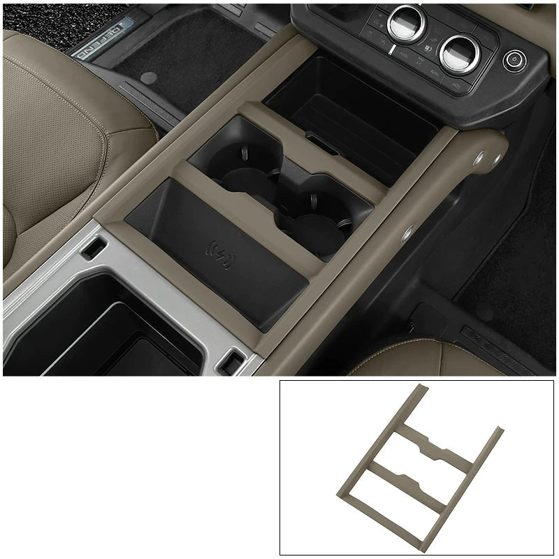 Additional product photo of Land Rover Defender 90/110/130 Center Console Cup Holder & Shifter Trim (2025–2026)