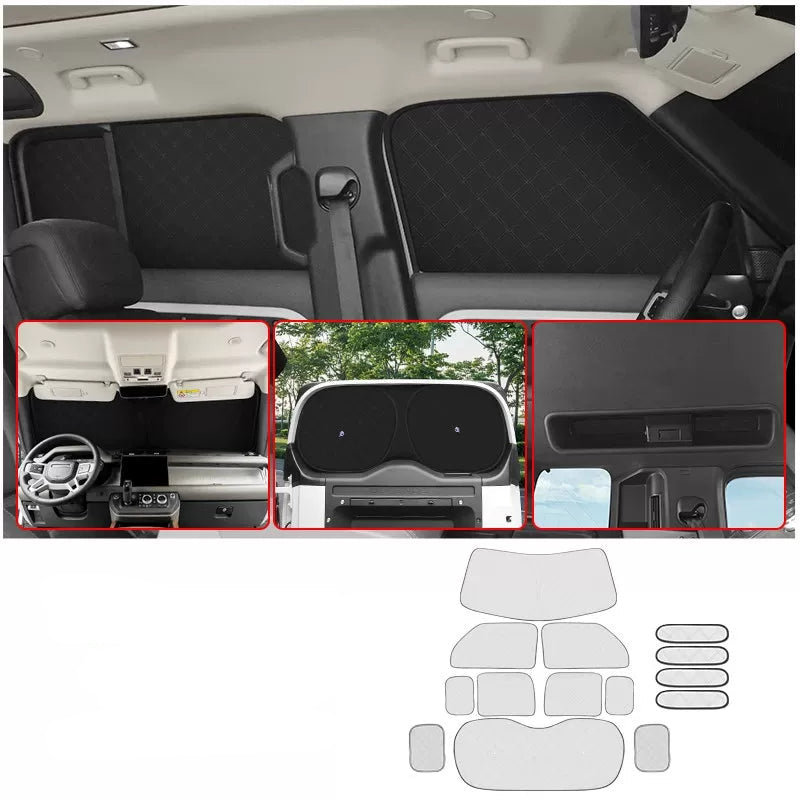 Additional product photo of Land Rover Defender 110 Full Vehicle Sunshade Set & Alpine Roof Window Sunscreens (2020–2026)