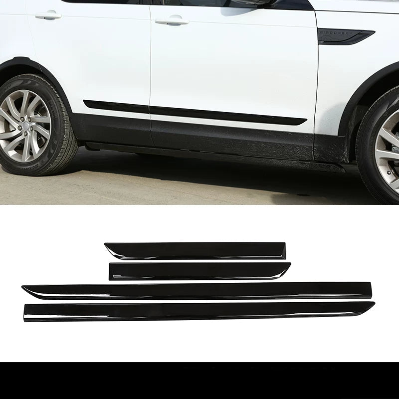 Product photo of 2017–2025 Discovery 5 Gloss Black Body Side Door Molding & Protection Strips