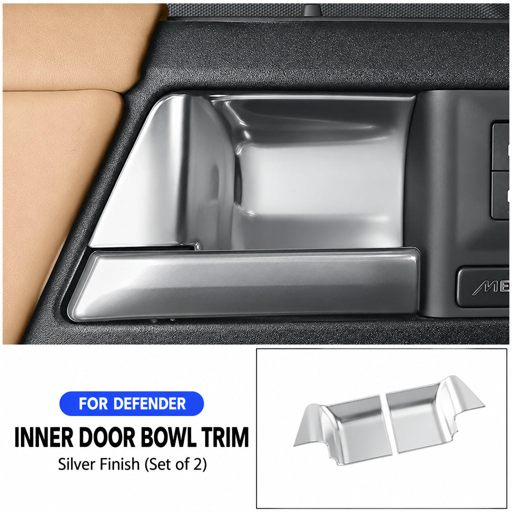 Compatible with 2020-2026 Defender 90/110/130 Inner Door Handle Bowl Covers