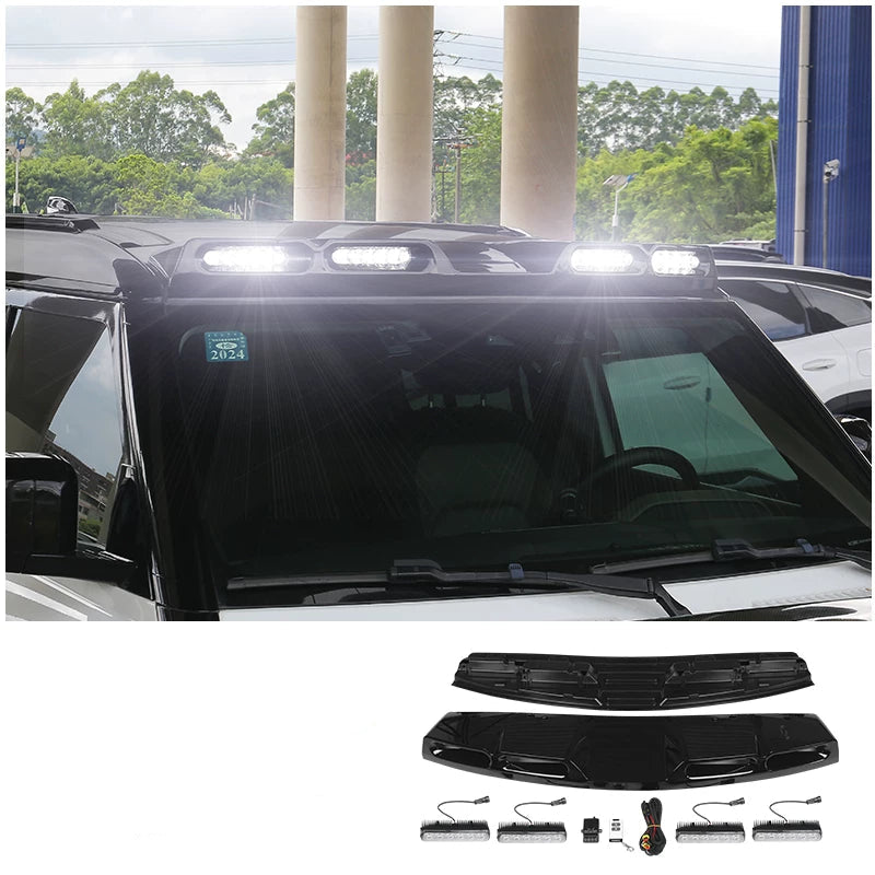 Additional product photo of 2020-2026 Defender 110/90 Roof 4-Pod LED Spotlights Off-Road Driving Light Kit