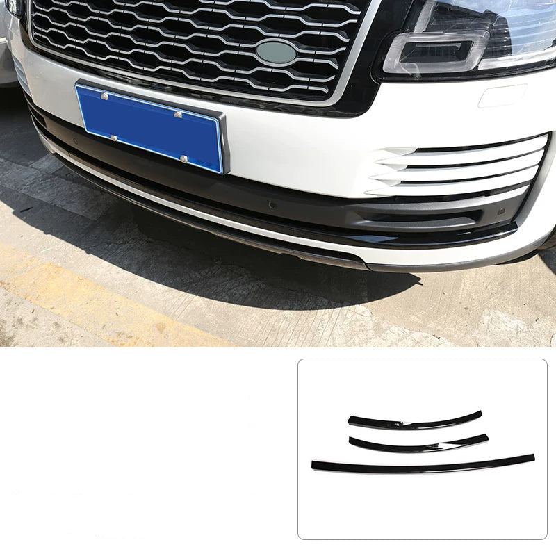 Additional product photo of Range Rover Front Bumper Trim Strips - Gloss Black Shadow Pack (2018–2022)