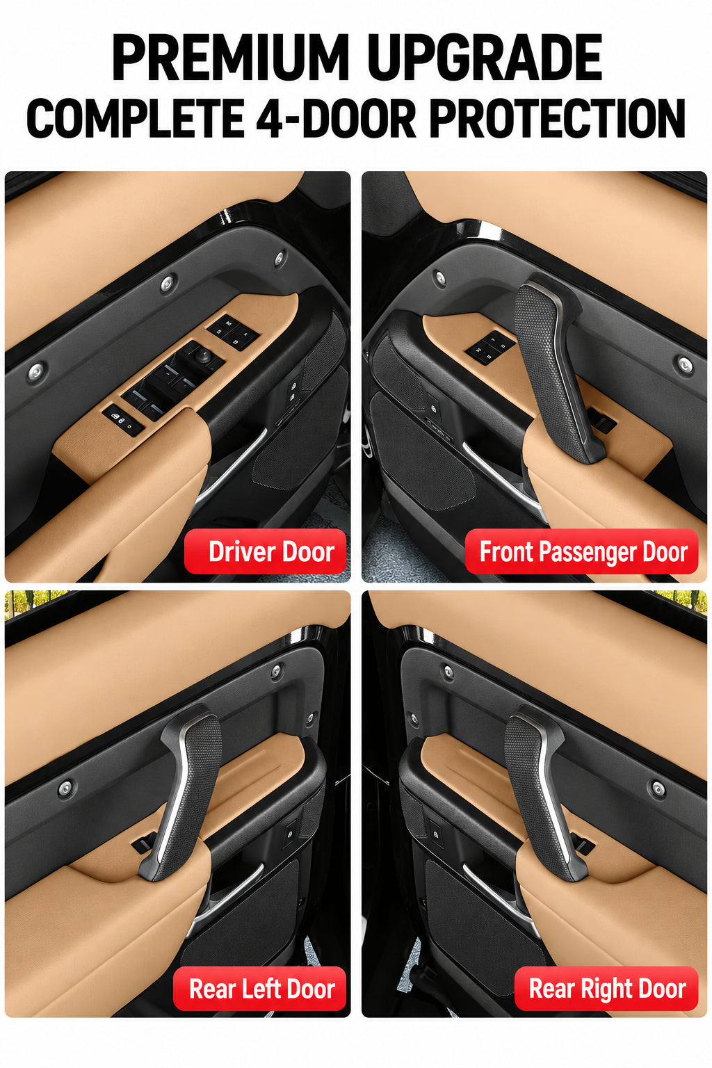 Compatible with 2020-2026 Defender 90/110/130 Leather Window Switch Frame Trim