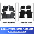 Compatible with 2020-2026 Defender 90/110/130 All-Weather TPE Floor Mats