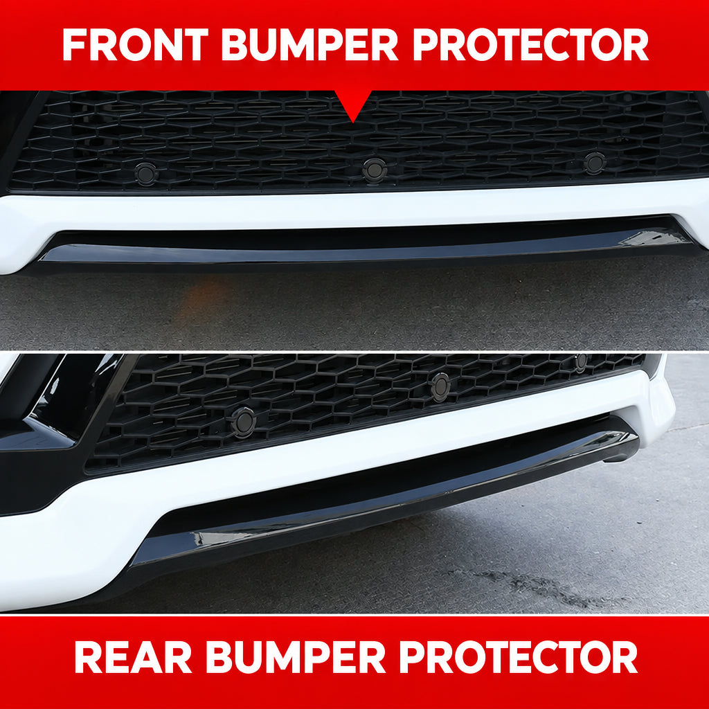 Compatible with 2020-2025 Discovery Sport Front and Rear Guard Plates, Silver and Bright Black