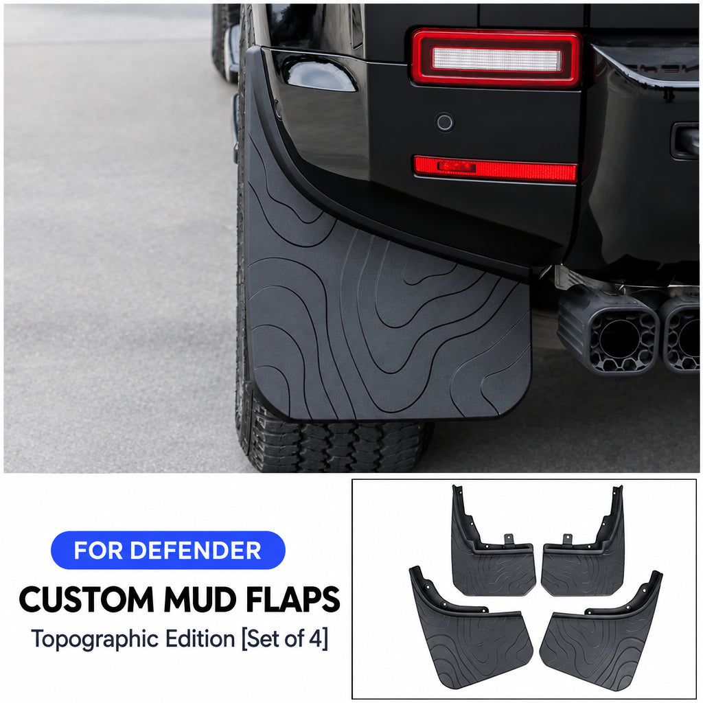 Compatible with 2020-2026 Defender 90/110/130 Front and Rear Mud Flaps Splash Guards