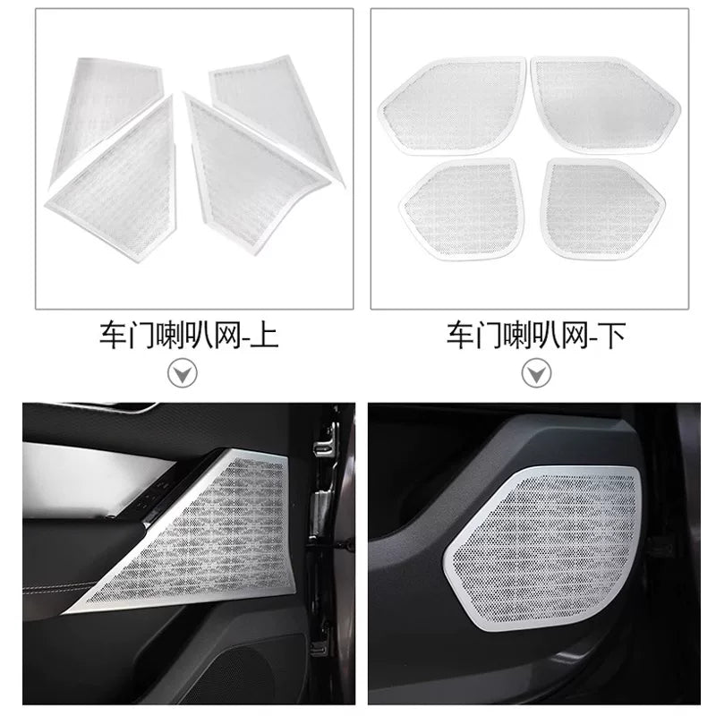 Additional product photo of Range Rover Velar A-Pillar Tweeter Speaker Grille Mesh Covers (2017–2026)