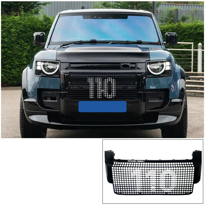 Additional product photo of Defender 90/110 Kahn-Style Honeycomb Front Grille Retrofit Kit (2020–2026)