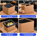 Leather Car Trash Can and Storage Box, Compatible with Defender, Range Rover Sport and Range Rover