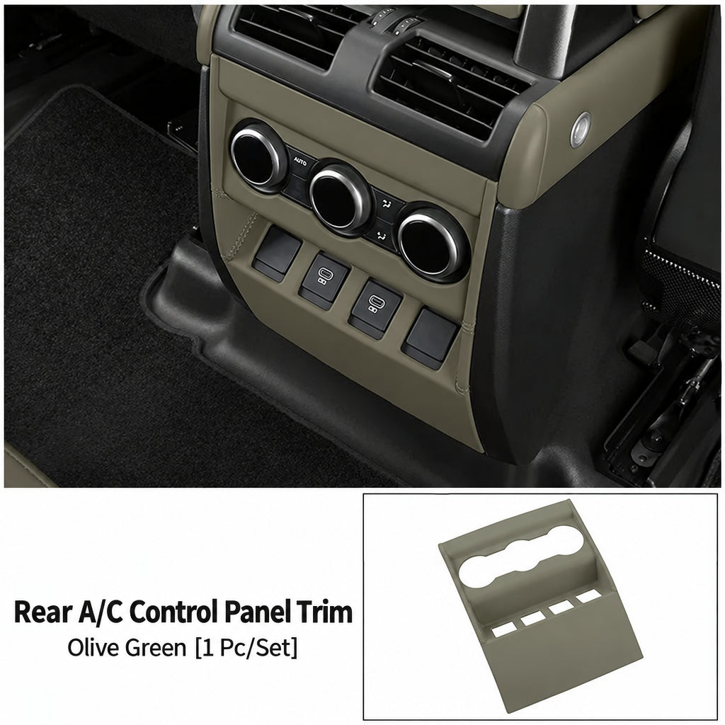 Additional product photo of Defender (2020-2026) Rear Air Vent Trim & Kick Plate, Leather-Look Interior Protection for 90