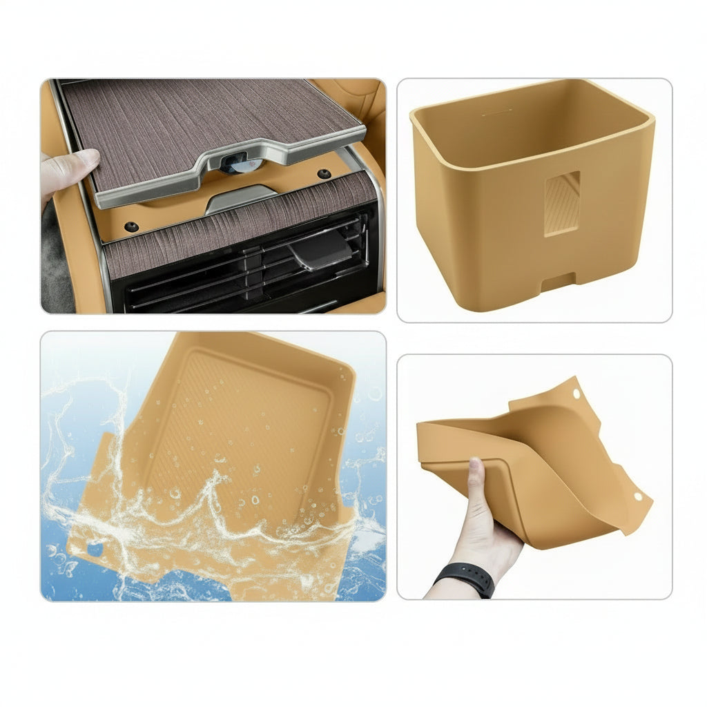 Additional product photo of 2023–2026 Range Rover (5-Seat) Rear Armrest Storage Box Silicone Mats