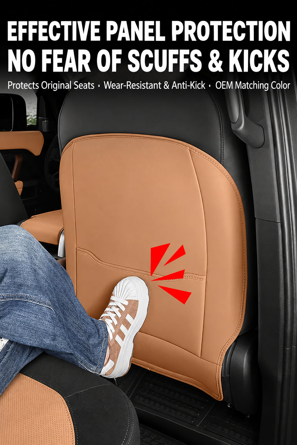 Compatible with 2020-2026 Defender 90/110/130 Seat Back Kick Pads