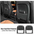 Compatible with 2020-2026 Defender 90/110/130 Seat Back Anti-Kick Protective Panels, Carbon Fiber Pattern