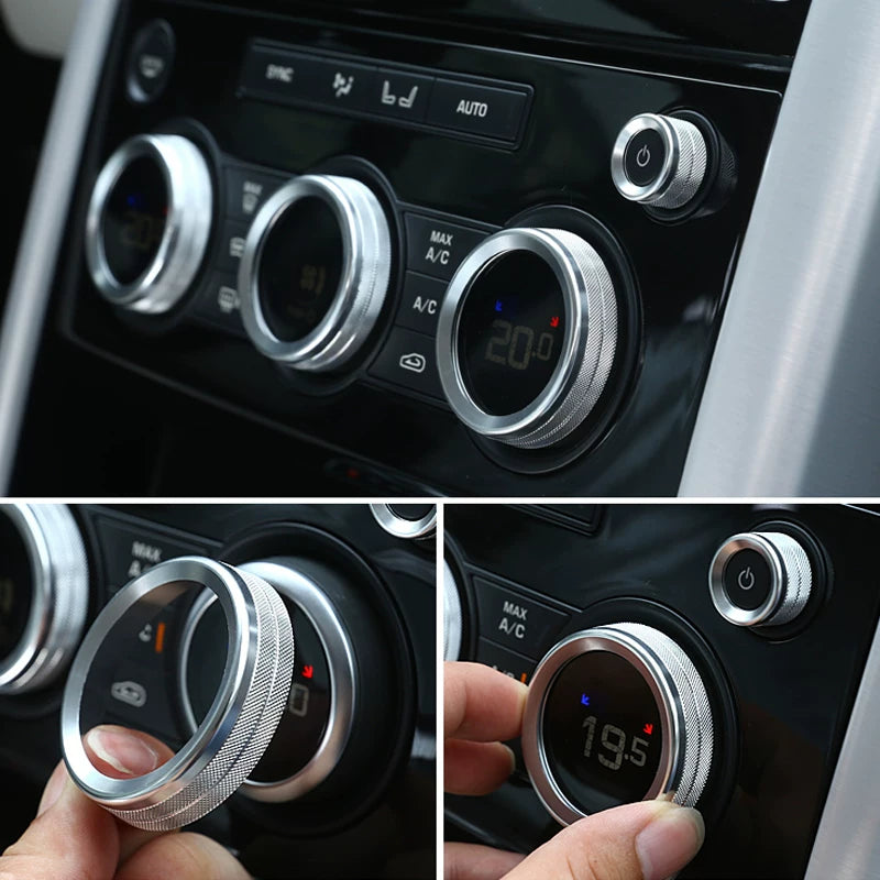 Additional product photo of Discovery 5 Center Console AC & Volume Dial Knob Rings (2017–2020)