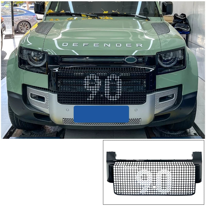 Additional product photo of Defender 90/110 Kahn-Style Honeycomb Front Grille Retrofit Kit (2020–2026)