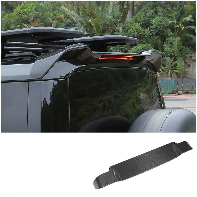 Additional product photo of Defender 90/110 Carbon Fiber Style Rear Roof Spoiler Aero Wing (2020–2026)