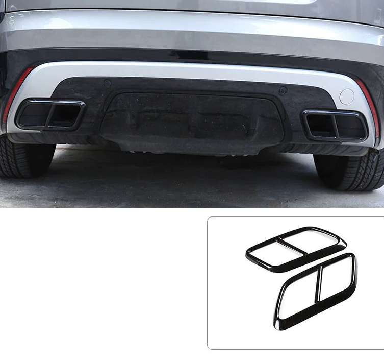 Additional product photo of Range Rover Velar SV-Style Quad Exhaust Tip Surrounds (2017–2023)