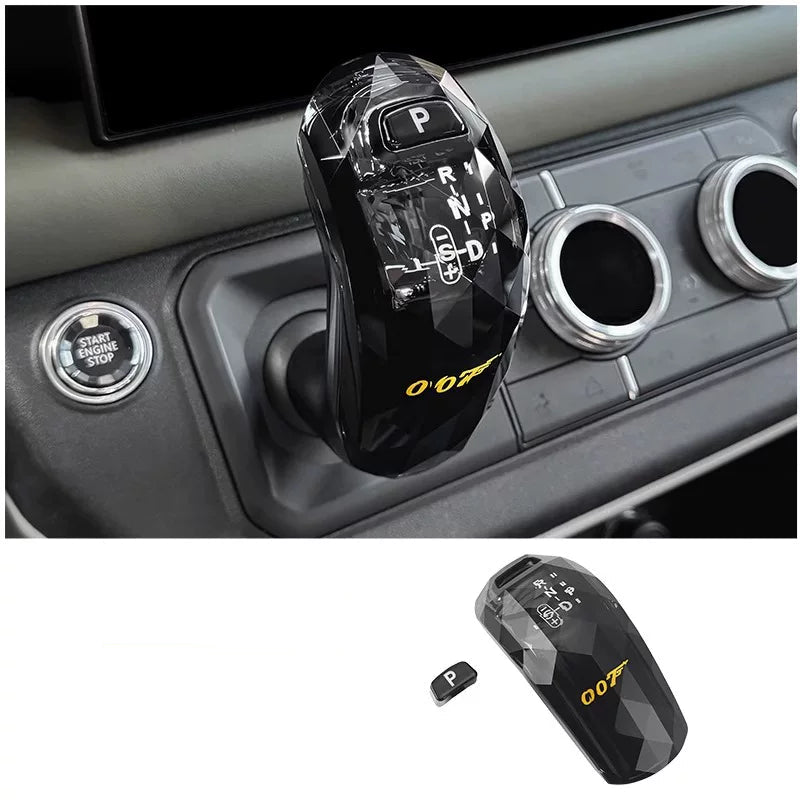Compatible with 2020-2026 Defender 90/110/130 Crystal Gear Shift Knob Cover