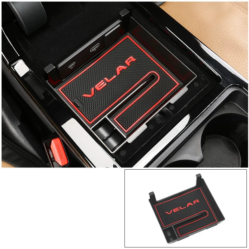 Additional product photo of Range Rover Velar Center Armrest Secondary Storage Tray Organizer (2017–2026)