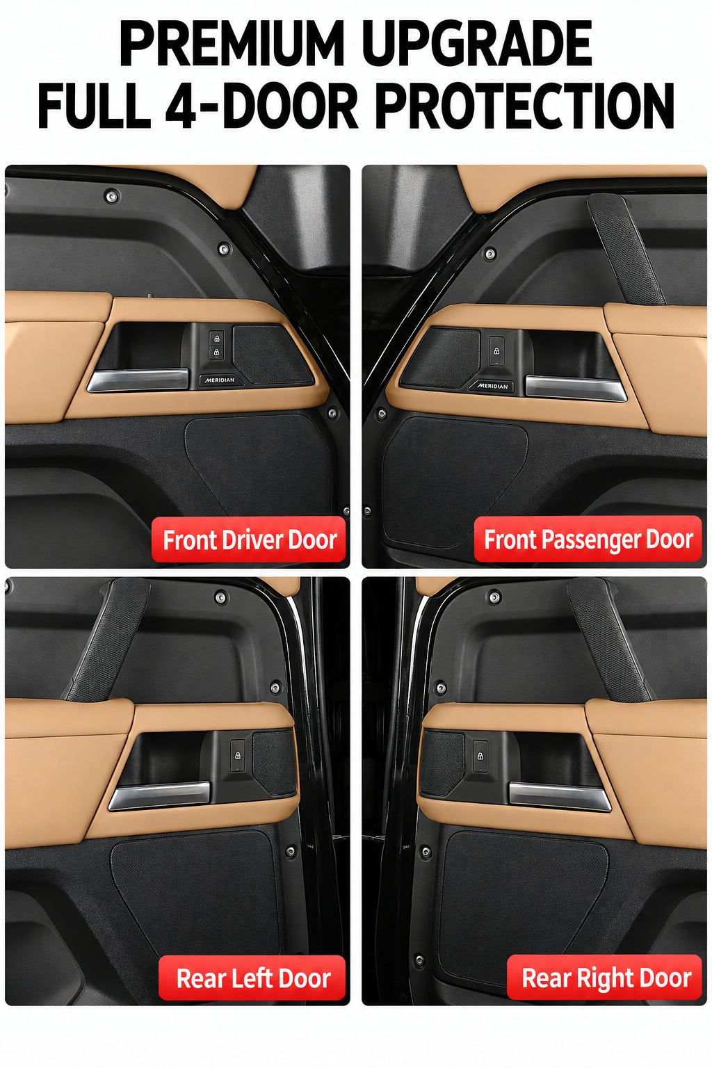 Compatible with 2020-2026 Defender 90/110/130 Interior Door Handle Bowl Frame Trim