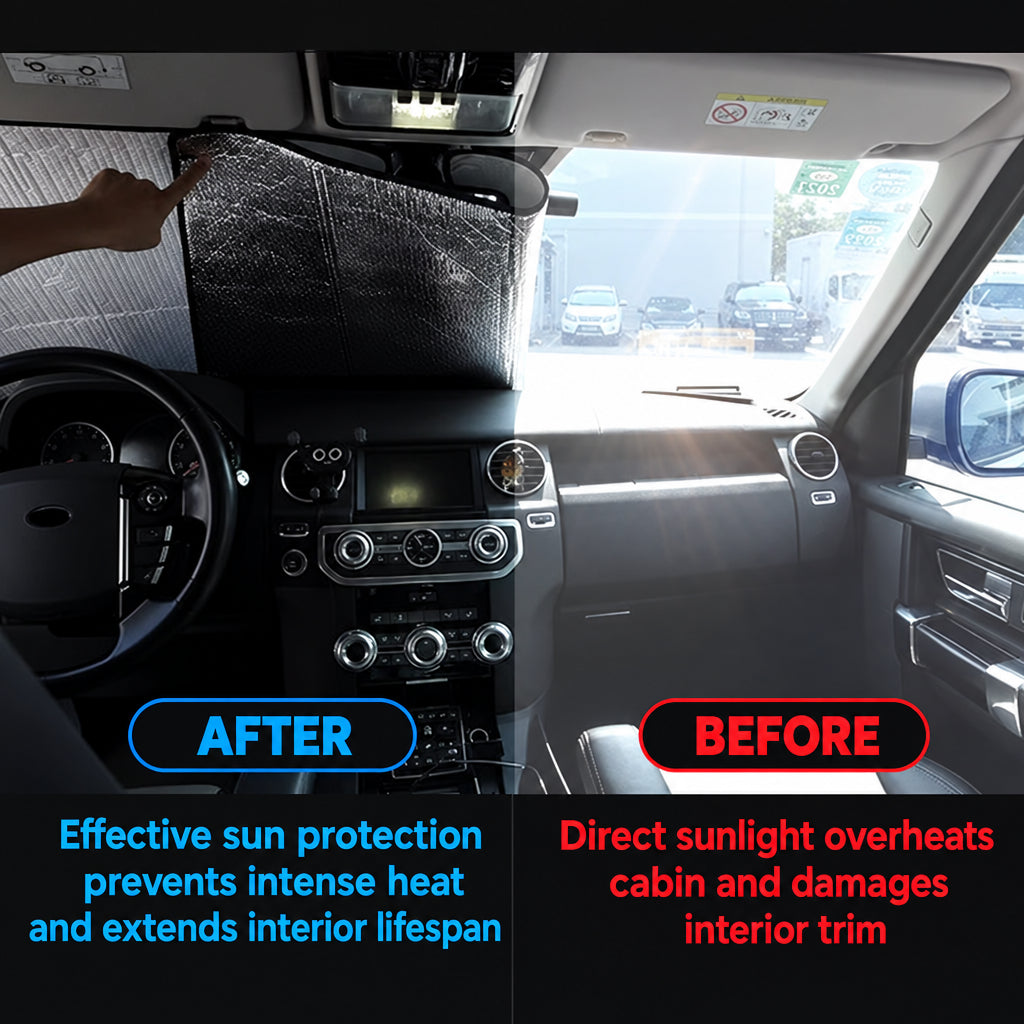 Compatible with Range Rover, Defender, Discovery Custom Front Windshield Sunshade Visor