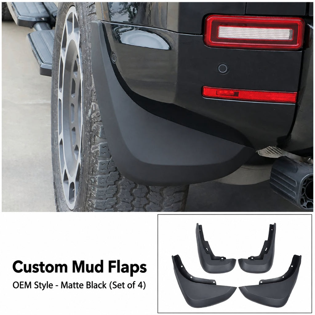 Compatible with 2020-2026 Defender 90/110/130 Front and Rear Mud Flaps Splash Guards