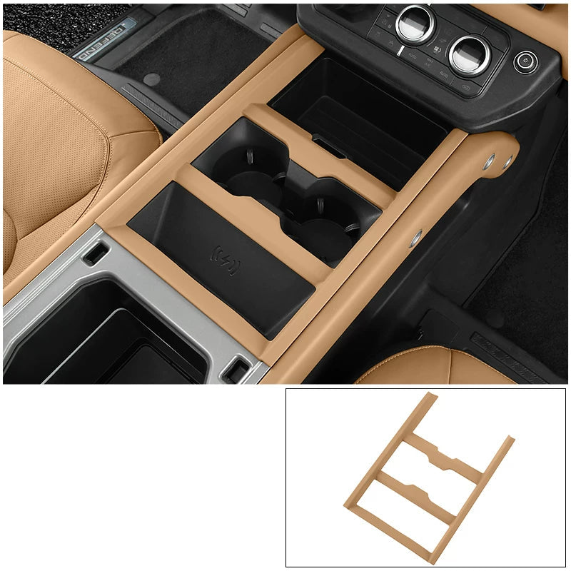 Additional product photo of Land Rover Defender 90/110/130 Center Console Cup Holder & Shifter Trim (2025–2026)
