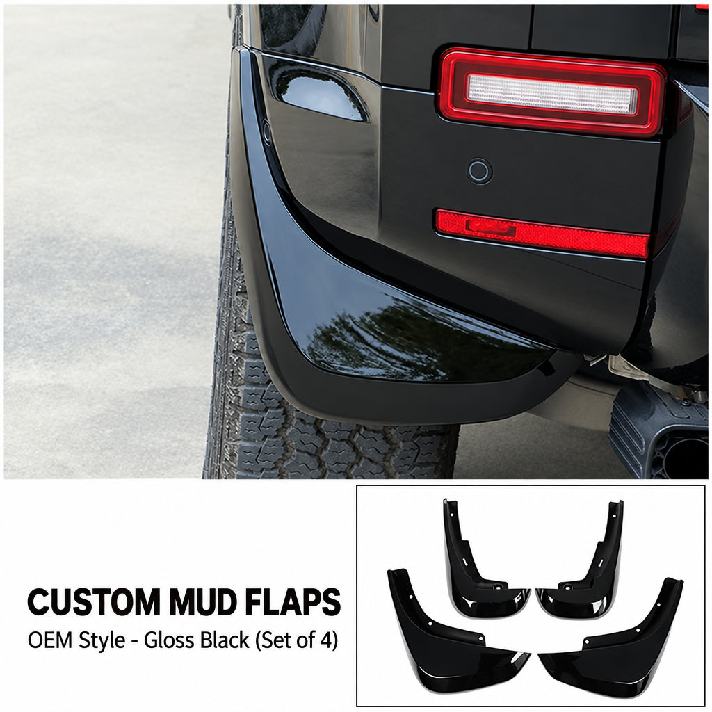 Compatible with 2020-2026 Defender 90/110/130 Front and Rear Mud Flaps Splash Guards
