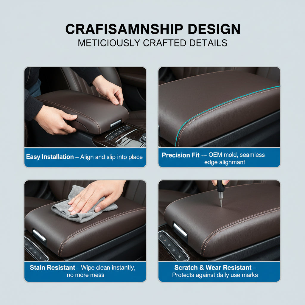 Additional product photo of 2013-2017 Range Rover Center Console Armrest Cover Height Riser Pad