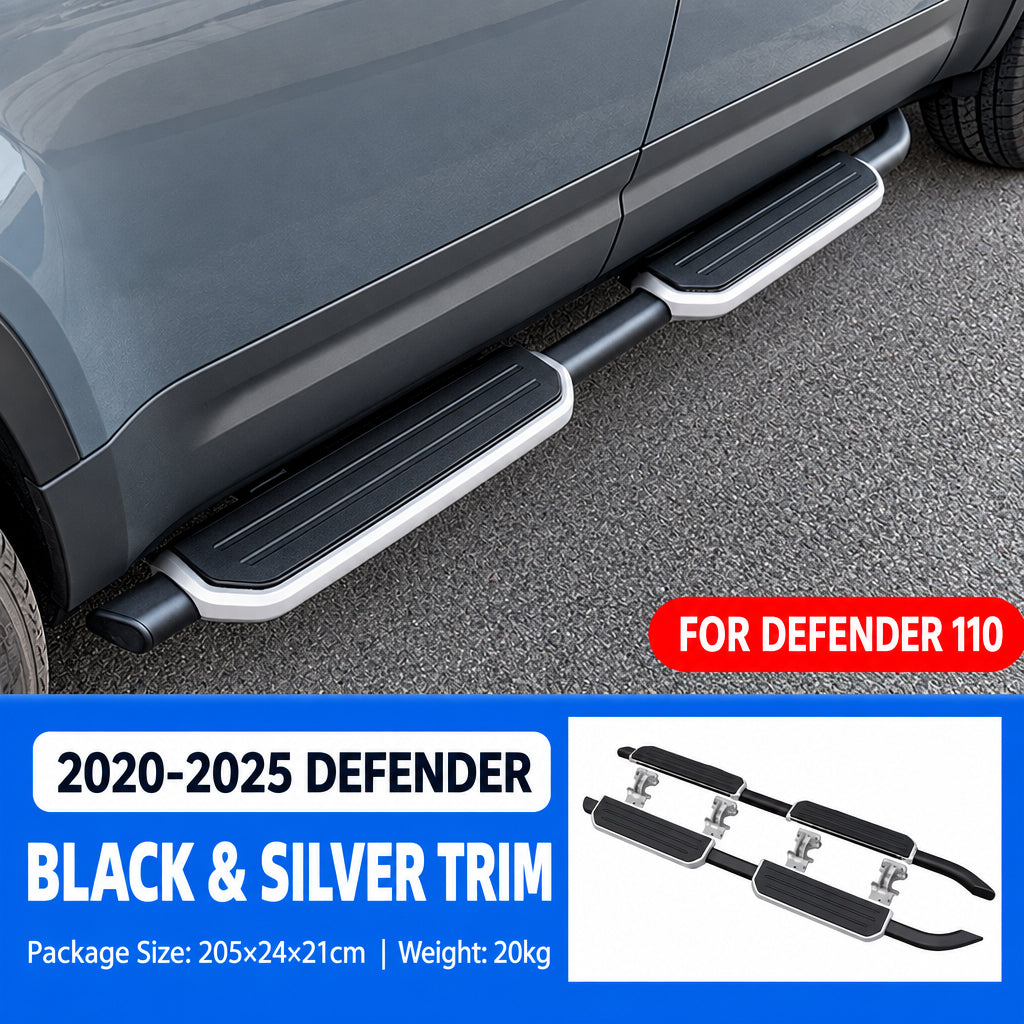 Compatible with 2020-2026 Defender 90/110/130 Heavy-Duty Fixed Side Steps Running Boards
