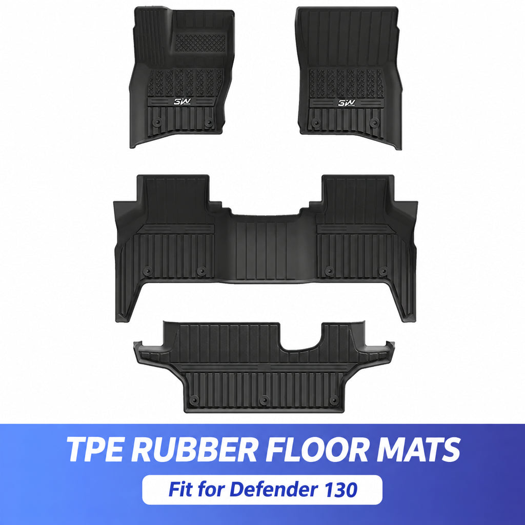 Compatible with 2020-2026 Defender 90/110/130 All-Weather TPE Floor Mats