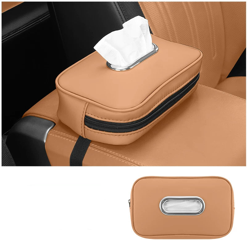 Leather Car Tissue Box - Full Model Lineup