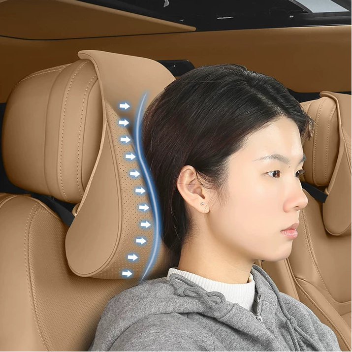 Additional product photo of Range Rover Ergonomic Memory Foam Car Neck Pillow & Lumbar Support Cushion (2023–2026)