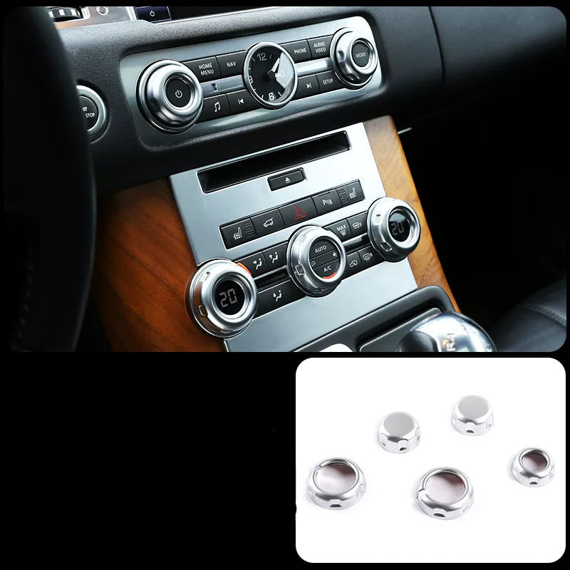 Additional product photo of 2010–2013 Range Rover Sport Start Button Decal & AC Knob Cover Set