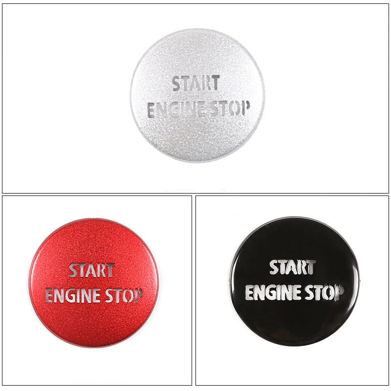 Product photo of 2010 Start Button Decal AC Knob Cover Set