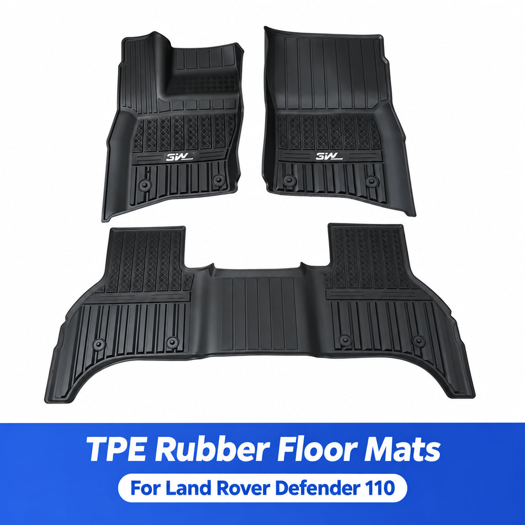 Compatible with 2020-2026 Defender 90/110/130 All-Weather TPE Floor Mats