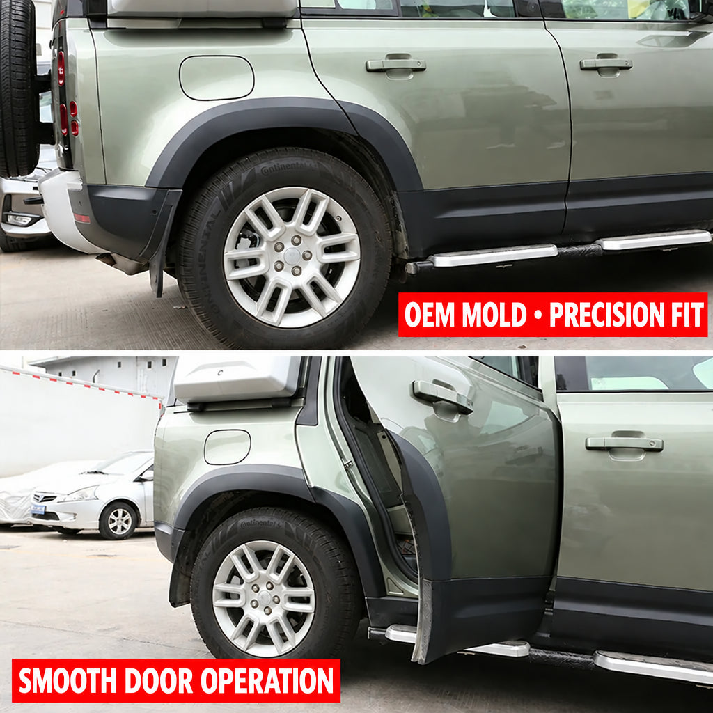 Compatible with 2020-2026 Defender 110/90 Wide-Body Fender Flares, Matte Black and Bright Black