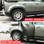 Compatible with 2020-2026 Defender 110/90 Wide-Body Fender Flares, Matte Black and Bright Black