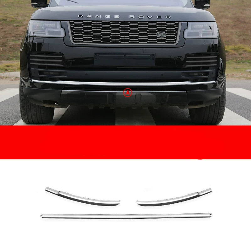 Additional product photo of Range Rover Front Fog Light Bezel & Lower Grille Chrome Trim (2018–2022)